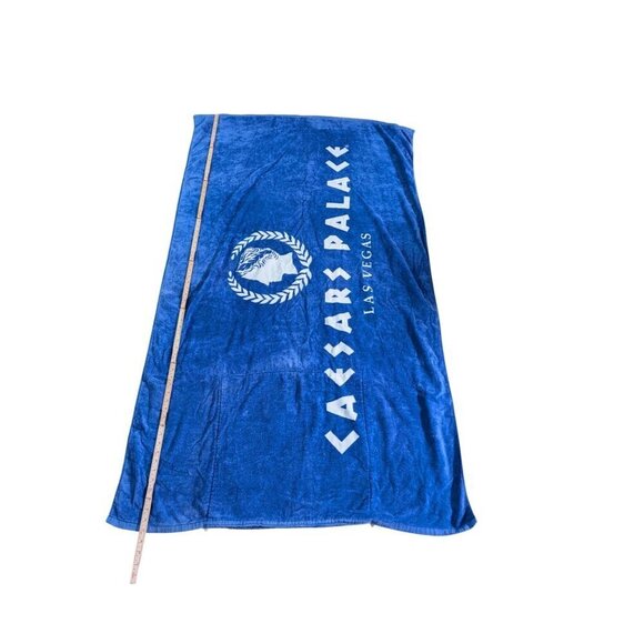 Caesars Palace Vegas Beach Towel Convertible Large Luxury Cotton Velour 68 x 37 - Picture 4 of 8